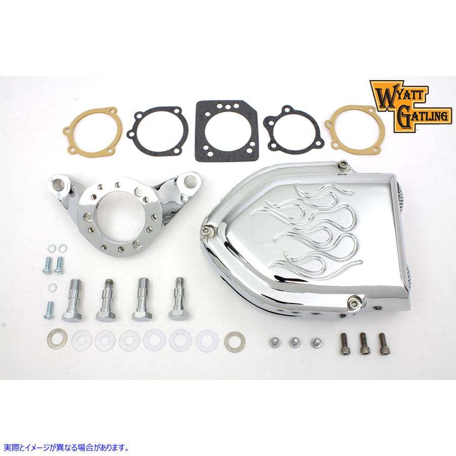 34-1361 ワイアットガトリングエアクリーナーキット 取寄せ Vツイン Wyatt Gatling Air Cleaner Kit (検索用／
