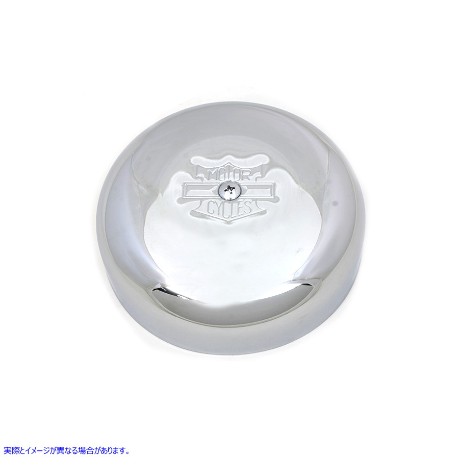 34-1372 7インチ ラウンド エアクリーナー クローム 取寄せ Vツイン 7 inch Round Air Cleaner Chrome (検索用／