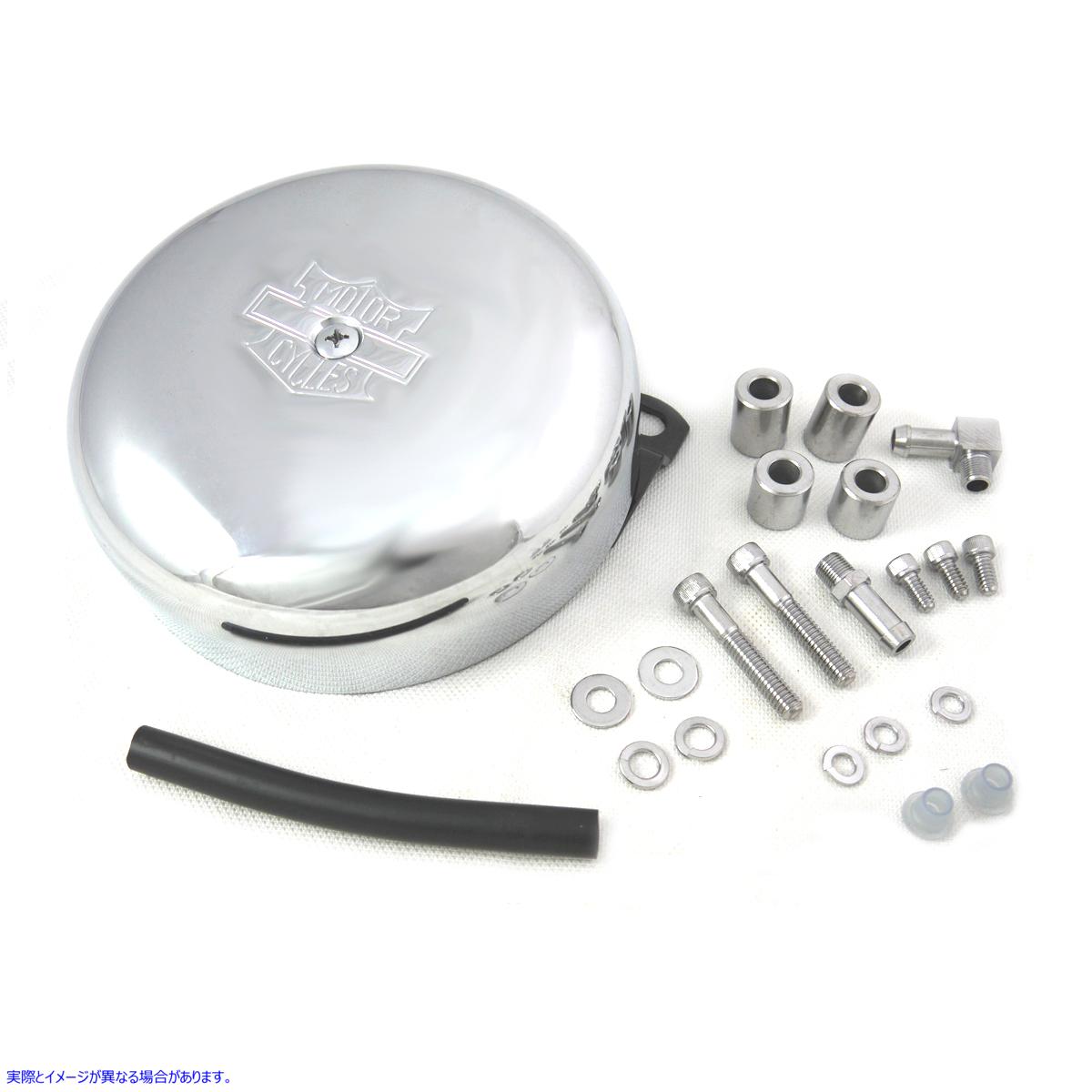 34-1373 7インチ ラウンド エアクリーナー クローム 取寄せ Vツイン 7 inch Round Air Cleaner Chrome (検索用／