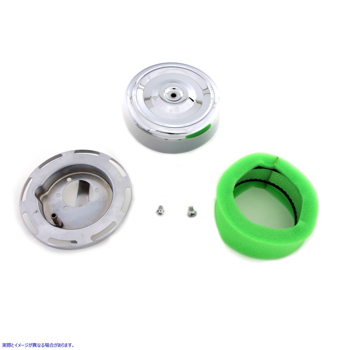 34-1392 7インチ ラウンド エアクリーナー クローム 取寄せ Vツイン 7 inch Round Air Cleaner Chrome (検索用／