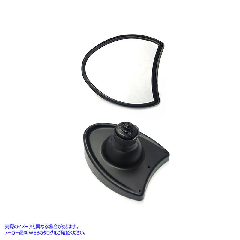 34-1418 フェアリングミラーセット ブラック 取寄せ Vツイン Fairing Mirror Set Black (検索用／