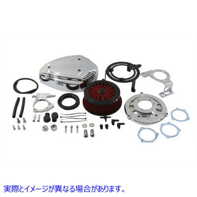 34-1527 サイレン エア クリーナー アセンブリ クローム 取寄せ Vツイン Siren Air Cleaner Assembly Chrome (検索用／E14-0229