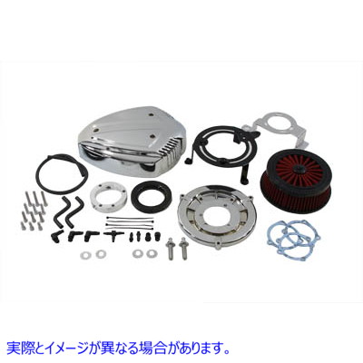 34-1528 サイレン エア クリーナー アセンブリ クローム 取寄せ Vツイン Siren Air Cleaner Assembly Chrome (検索用／E14-0230