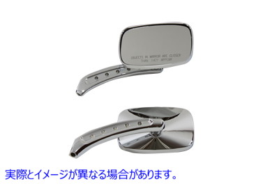 34-1574 オーバルミラーセット クローム 取寄せ Vツイン Oval Mirror Set Chrome (検索用／