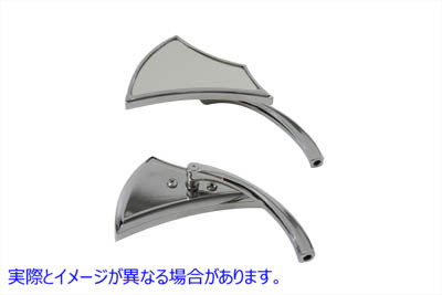 34-1581 アックススタイルミラーセット 取寄せ Vツイン Axe Style Mirror Set (検索用／
