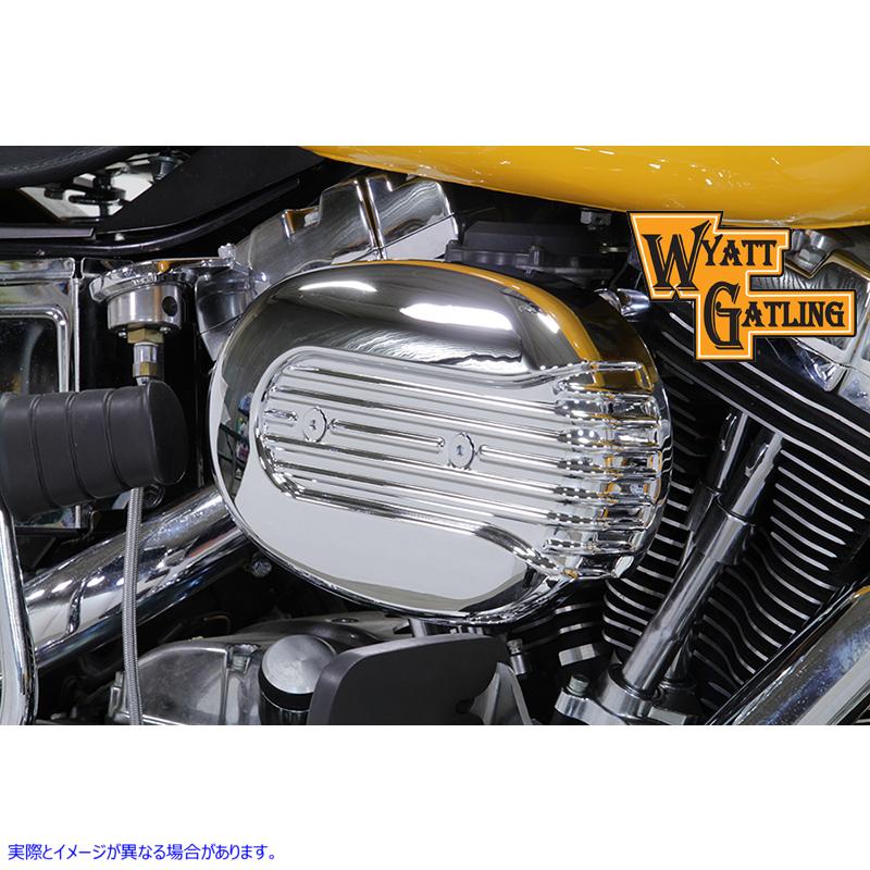 34-1613 クローム ワイアット ガトリング エア クリーナー アセンブリ 取寄せ Vツイン Chrome Wyatt Gatling Air Cleaner Assemb