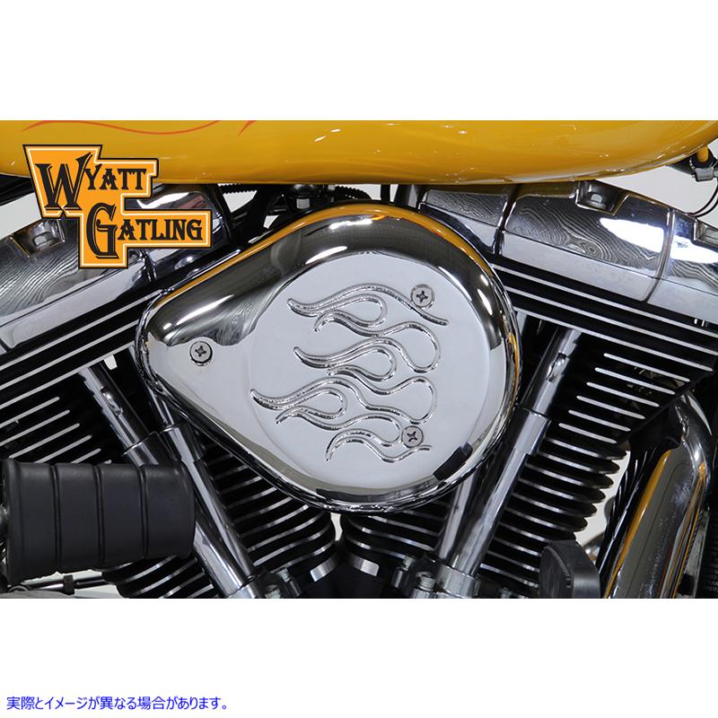 34-1622 クローム ワイアット ガトリング エア クリーナー アセンブリ 取寄せ Vツイン Chrome Wyatt Gatling Air Cleaner Assemb
