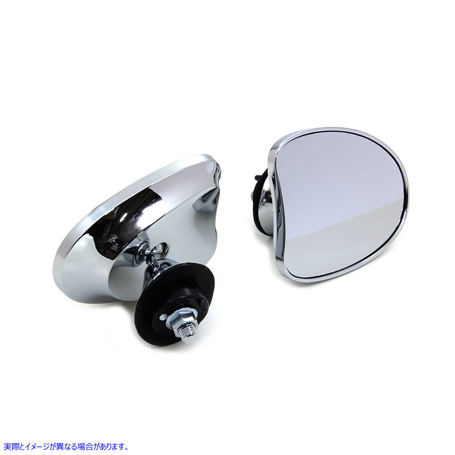 34-1736 ミニフェアリングミラーセット クローム 取寄せ Vツイン Mini Fairing Mirror Set Chrome (検索用／56000077