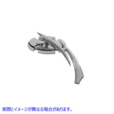 34-8007 ビレット鎌ステム付きカイザーミラー 取寄せ Vツイン Kaiser Mirror with Billet Sickle Stem (検索用／