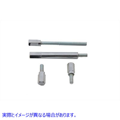 35-0029 ショーティーフロートボウルスクリューセット クローム 取寄せ Vツイン Shorty Float Bowl Screw Set Chrome (検索用／
