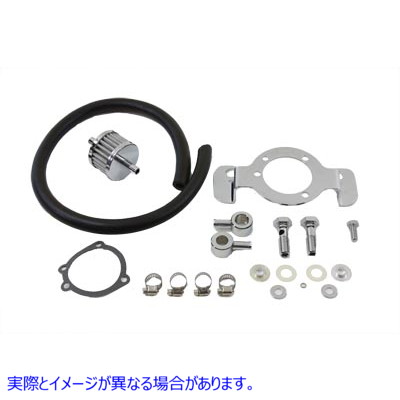 35-0121 クランクケースブリーザーおよびブラケットキット 取寄せ Vツイン Crankcase Breather and Bracket Kit (検索用／