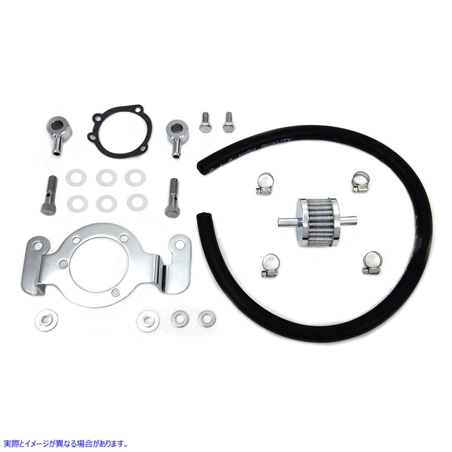 35-0125 クランクケースブリーザーおよびブラケットキット 取寄せ Vツイン Crankcase Breather and Bracket Kit (検索用／