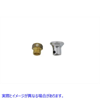 35-0132 キャブレター チョーク ケーブル ノブ クローム 取寄せ Vツイン Carburetor Choke Cable Knob Chrome (検索用／