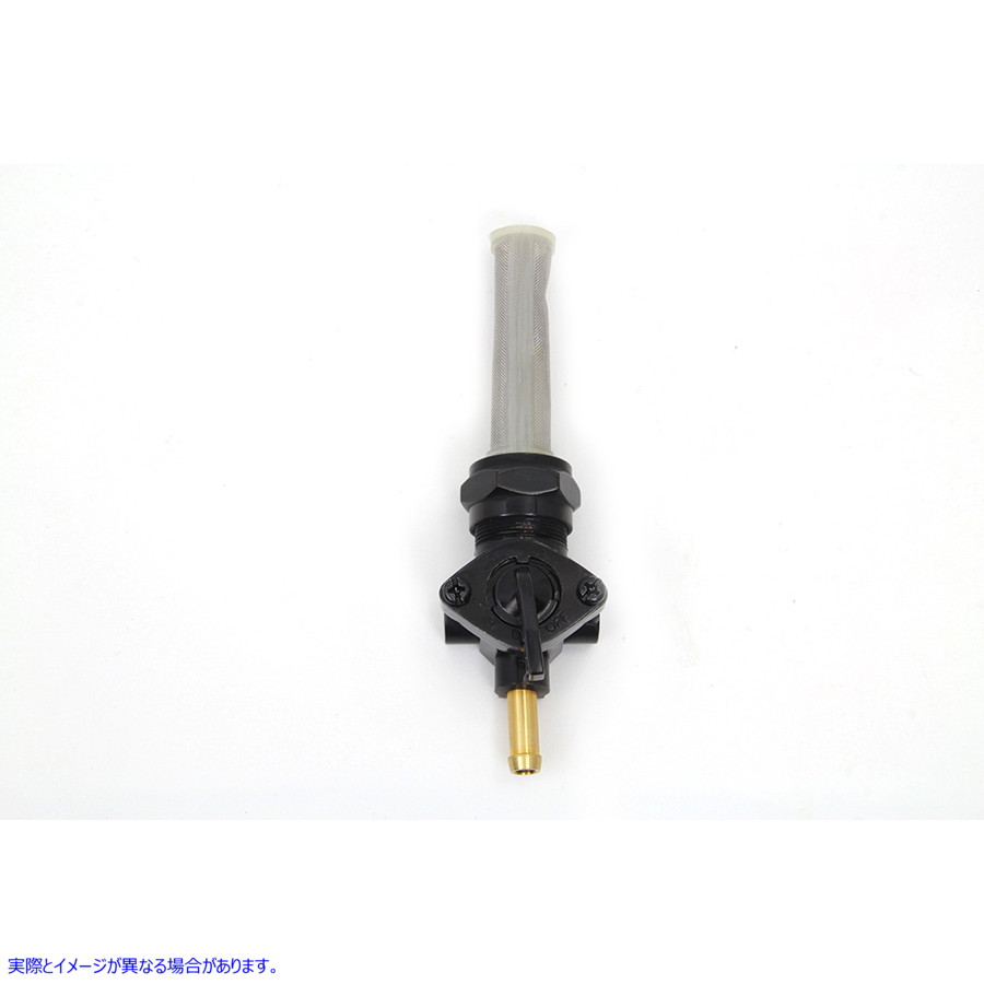 35-0186 ストレートアウトレットとナット付きの黒いペットコック 取寄せ Vツイン Black Petcock with Straight Outlet and Nut (