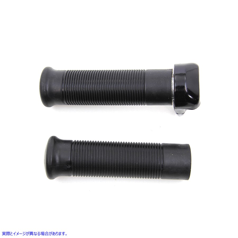 35-0266 ハンドルバー スロットル アセンブリ ブラック 取寄せ Vツイン 1 inch Twist Grip Assembly Black (検索用／