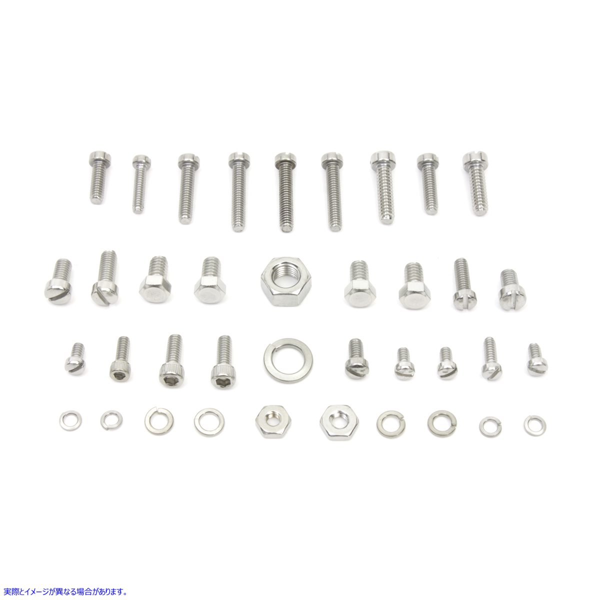 35-0341 Linkert キャブレター スクリュー キット Zicad メッキ 取寄せ Vツイン Linkert Carburetor Screw Kit Zicad Plated (検