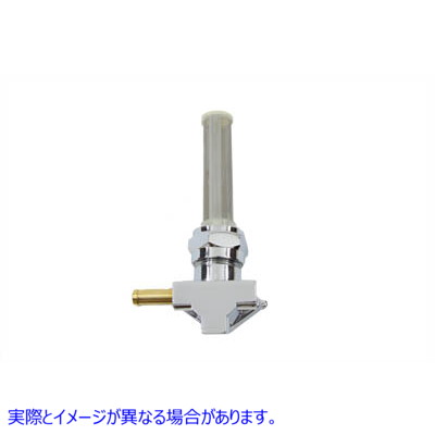 35-0403 右アウトレットとナット付きクロムペットコック 取寄せ Vツイン Chrome Petcock with Right Outlet and Nut (検索用／62
