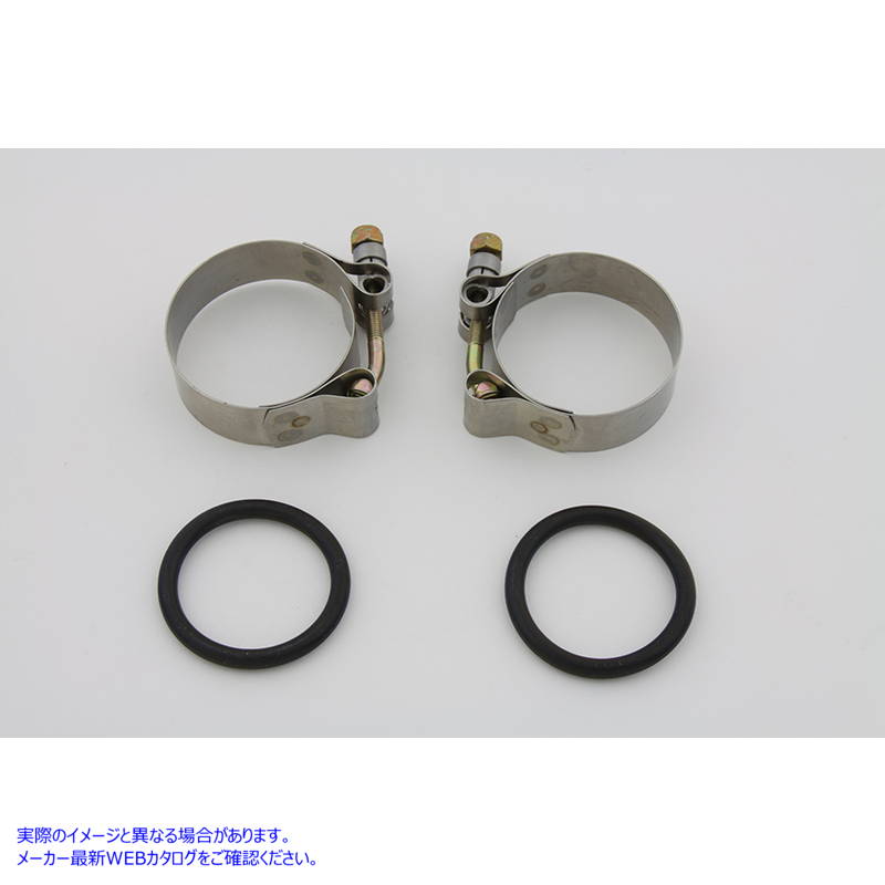 35-0407 ポリッシュインテークマニホールドクランプセット 取寄せ Vツイン Polished Intake Manifold Clamp Set (検索用／27063-