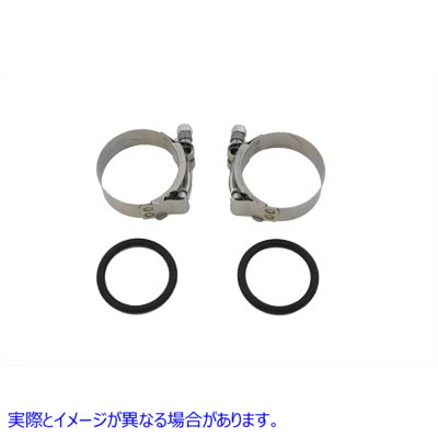 35-0415 Oリング付きパワーインテークマニホールドクランプキット 取寄せ Vツイン Power Intake Manifold Clamp Kit with O-Ring