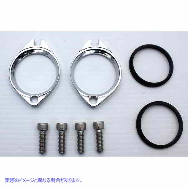 35-0427 インテークマニホールドフランジキット クローム 取寄せ Vツイン Intake Manifold Flange Kit Chrome (検索用／