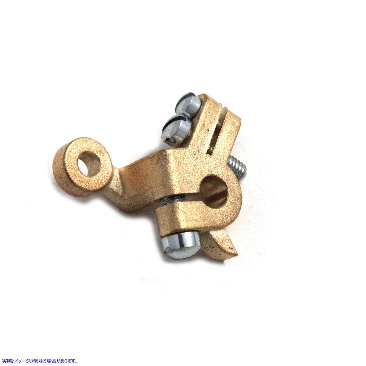 35-0445 ブラスナックルヘッド キャブレター スロットル レバー 取寄せ Vツイン Brass Knucklehead Carburetor Throttle Lever (