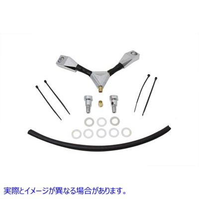 35-0578 ビレットインチYインチブリーザーキット 取寄せ Vツイン Billet inchY inch Breather Kit (検索用／