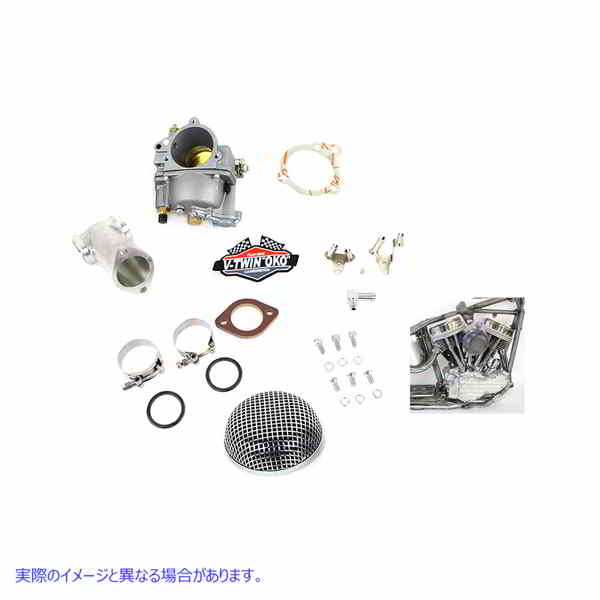 35-0645 OKO パンヘッド ショーティー 1-7/8 インチ キャブレター キット アロイ 取寄せ Vツイン OKO Panhead Shorty 1-7/8 inch