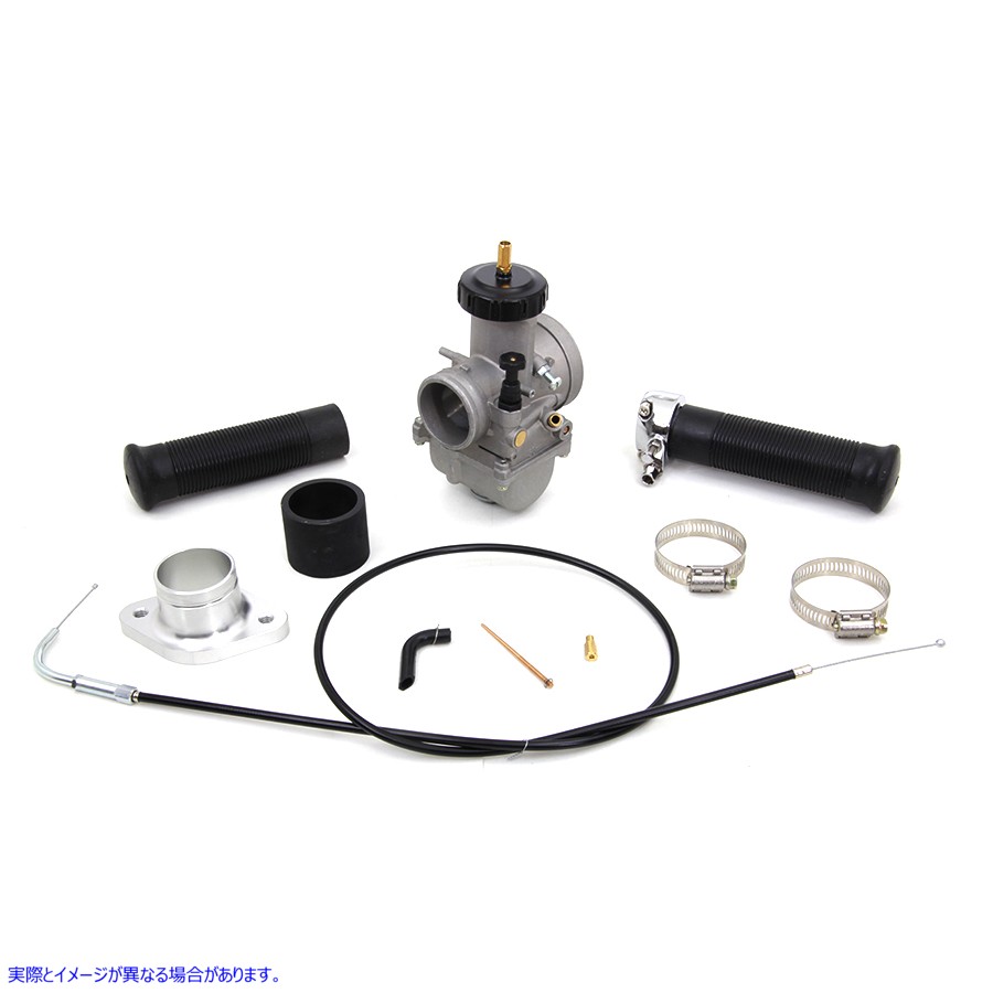 35-0695 38mm OKO フラットスライド キャブレター キット 取寄せ Vツイン 38mm OKO Flatslide Carburetor Kit (検索用／