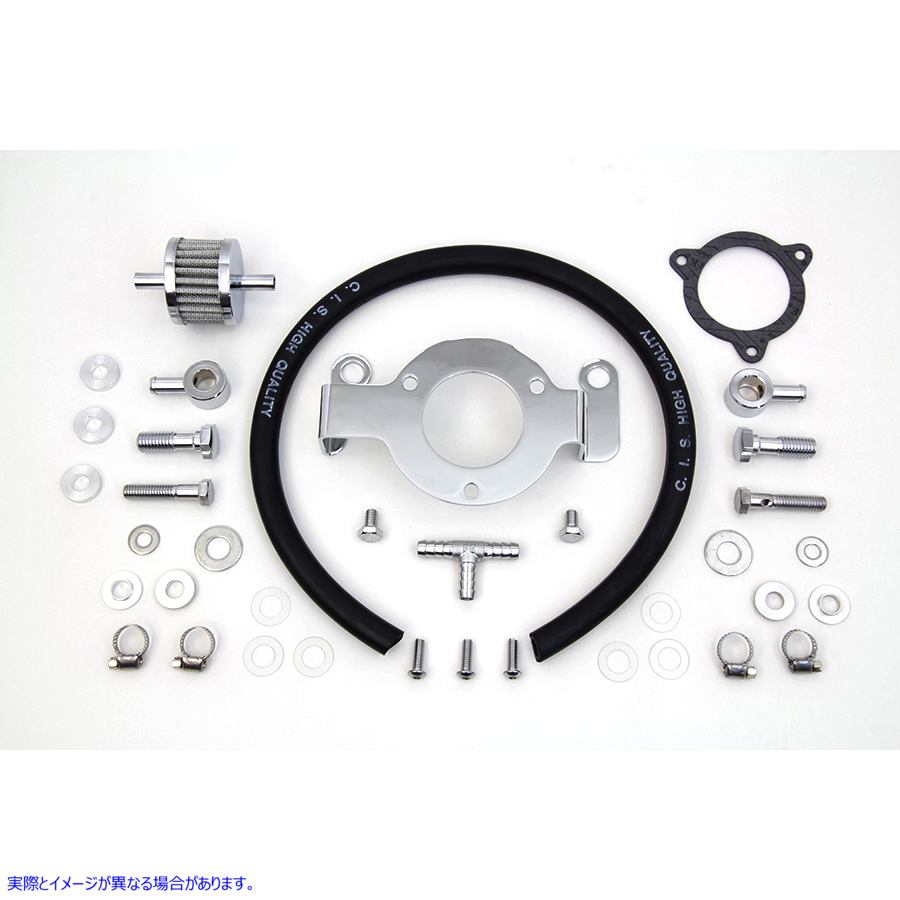 35-0698 クランクケースブリーザーおよびブラケットキット 取寄せ Vツイン Crankcase Breather and Bracket Kit (検索用／