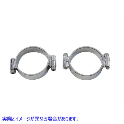 35-8026 クロームインテークマニホールドクランプセット 取寄せ Vツイン Chrome Intake Manifold Clamp Set (検索用／