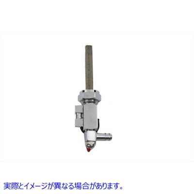 35-9074 アクセル ハイフロー クロームペットコック 90° ナット付 取寄せ Vツイン Accel Hi-Flow Chrome Petcock 90ｰ with Nut