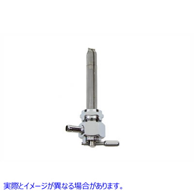 35-9083 Pingel メトリック六角ペットコック左スピゴット、ナット クロム付き 取寄せ Vツイン Pingel Metric Hex Petcock Left S