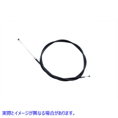 36-0104 43インチケーシング付きブラックユニバーサルスロットルケーブル 取寄せ Vツイン Black Universal Throttle Cable with