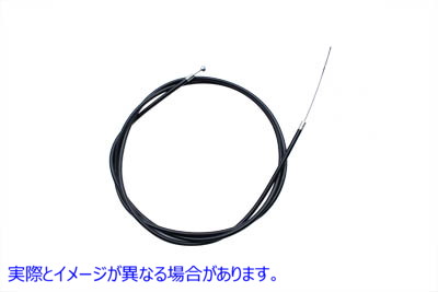 36-0112 60インチケーシング付きブラックユニバーサルスロットルケーブル 取寄せ Vツイン Black Universal Throttle Cable with