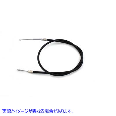 36-0398 51.625インチのケーシングを備えたブラックのクラッチケーブル 取寄せ Vツイン Black Clutch Cable with 51.625 inch Ca