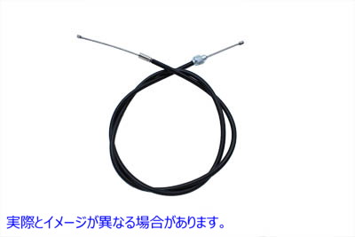 36-0406 レプリカ 51 インチ ブラック クラッチ ケーブル 取寄せ Vツイン Replica 51 inch Black Clutch Cable (検索用／38619-5