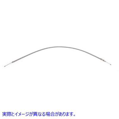 36-0502 52.56インチのケーシングを備えたステンレススチールクラッチケーブル 取寄せ Vツイン Stainless Steel Clutch Cable wi