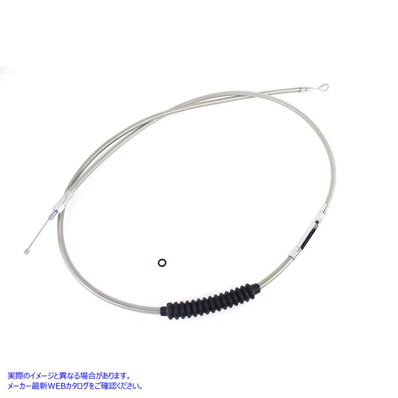 36-0557 79インチ編組ステンレススチールクラッチケーブル 取寄せ Vツイン 79 inch Braided Stainless Steel Clutch Cable (検索