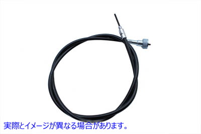 36-0601 42 インチ ブラック スピードメーター ケーブル 取寄せ Vツイン 42 inch Black Speedometer Cable (検索用／67051-73