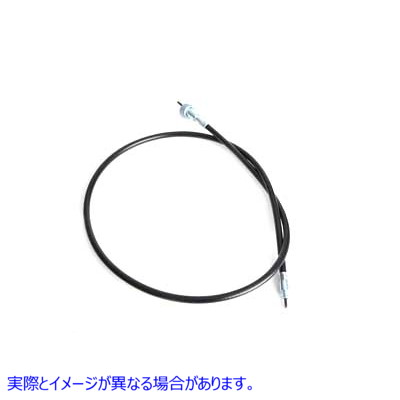 36-0606 40 インチ ブラック スピードメーター ケーブル 取寄せ Vツイン 40 inch Black Speedometer Cable (検索用／67052-78A 6