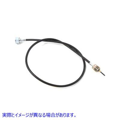 36-0620 35 インチ ブラック スピードメーター ケーブル 取寄せ Vツイン 35 inch Black Speedometer Cable (検索用／67026-36A