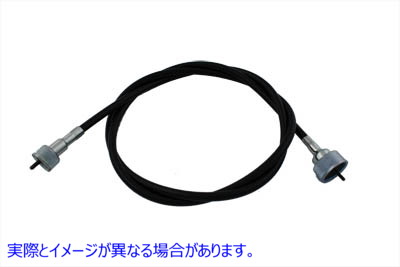 36-0624 50 インチ ブラック スピードメーター ケーブル 取寄せ Vツイン 50 inch Black Speedometer Cable (検索用／