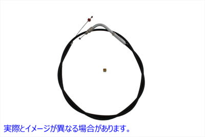36-0760 44.875 インチ ブラック アイドル ケーブル 取寄せ Vツイン 44.875 inch Black Idle Cable (検索用／ Barnett 101-30-40