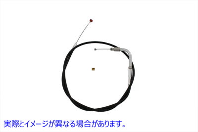 36-0766 33.25インチブラックスロットルケーブル 取寄せ Vツイン 33.25 inch Black Throttle Cable (検索用／56343-01 Barnett 1