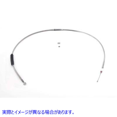36-1159 65.66インチ編組ステンレススチールクラッチケーブル 取寄せ Vツイン 65.66 inch Braided Stainless Steel Clutch Cable