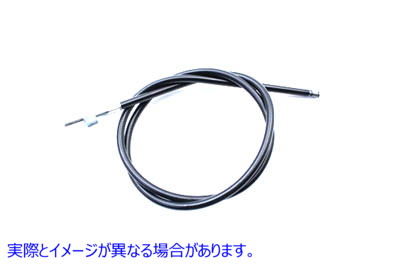 36-2412 40 インチ ブラック スピードメーター ケーブル 取寄せ Vツイン 40 inch Black Speedometer Cable (検索用／67072-79A 6