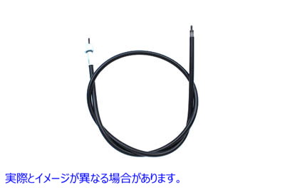 36-2417 34 インチ ブラック スピードメーター ケーブル 取寄せ Vツイン 34 inch Black Speedometer Cable (検索用／67079-86A