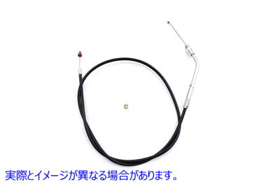 36-2464 35.5インチケース付きブラックスロットルケーブル 取寄せ Vツイン Black Throttle Cable with 35.5 inch Casing (検索用