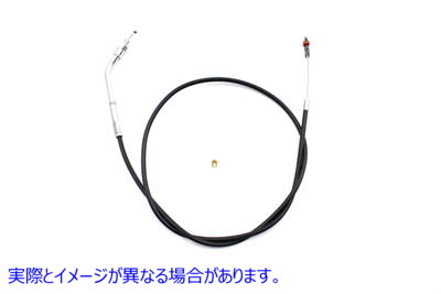 36-2466 ケーシング付きブラックアイドルケーブル 取寄せ Vツイン Black Idle Cable with Casing (検索用／56323-81 Barnett 101