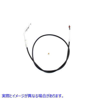 36-2467 43.625 インチのケーシングを備えた黒のアイドル ケーブル 取寄せ Vツイン Black Idle Cable with 43.625 inch Casing (